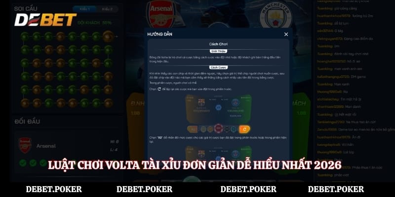 Luật chơi Volta tài xỉu đơn giản dễ hiểu nhất 2026