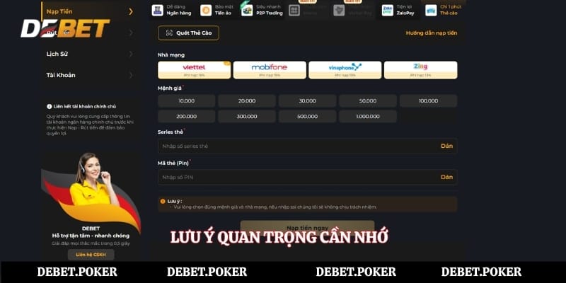 Lưu ý quan trọng cần nhớ